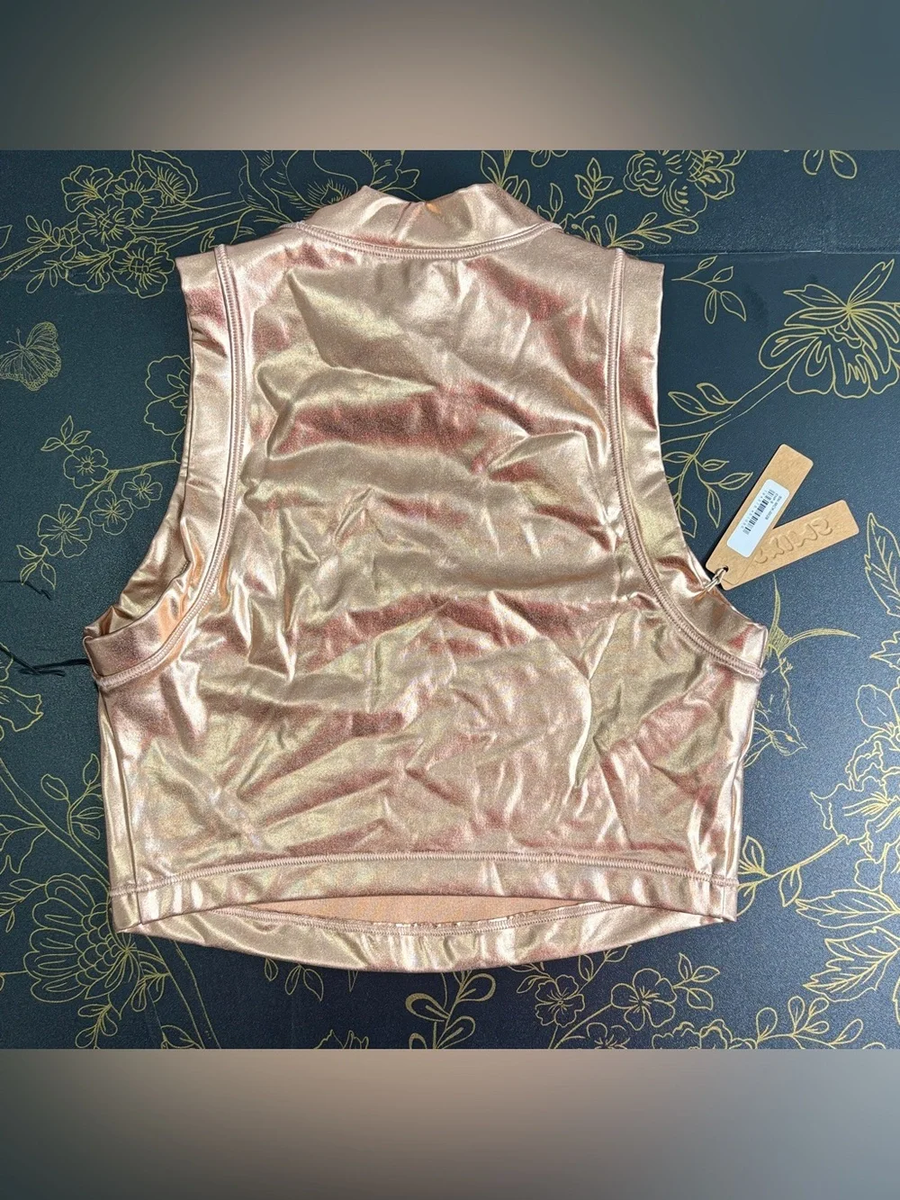 ✨ SKIMS Metallic Crop Tank | Rose Gold | Small | NWT 💖